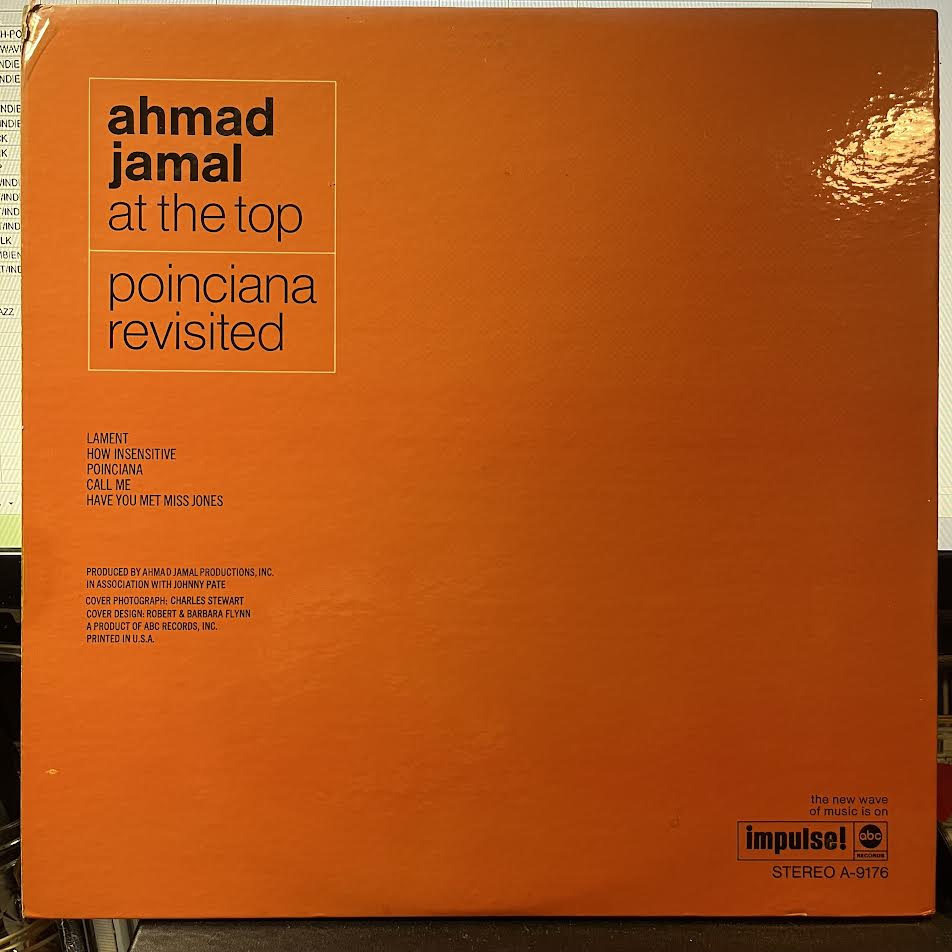 Ahmad Jamal - At The Top: Poinciana Revisited (VINYL) | Excellent (EX) Excellent (EX)