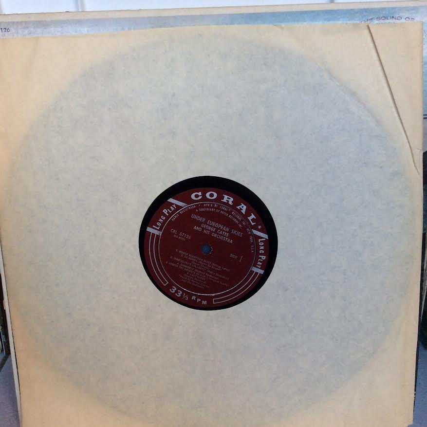 George Cates And His Orchestra - Under European Skies (VINYL) | Excellent (EX) Excellent (EX)