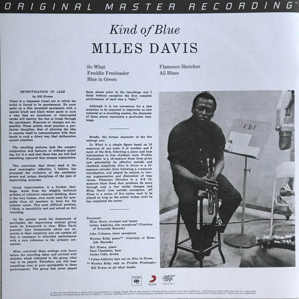 Miles Davis - Kind Of Blue (2xVINYL BOX SET / MFSL) | Near Mint- (NM-) Near Mint- (NM-)