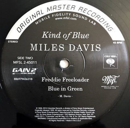 Miles Davis - Kind Of Blue (2xVINYL BOX SET / MFSL) | Near Mint- (NM-) Near Mint- (NM-)