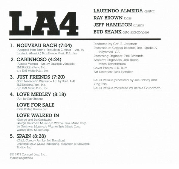 LA4 - Just Friends (SACD) | Near Mint (NM) Excellent+ (EX+)