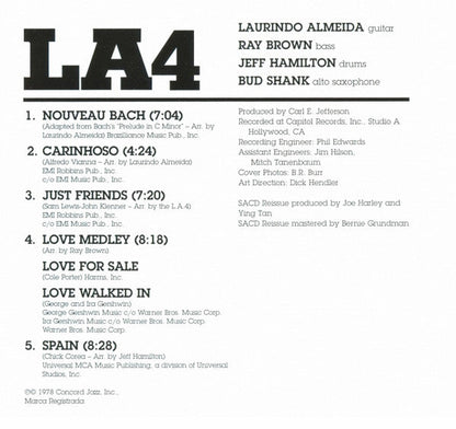 LA4 - Just Friends (SACD) | Near Mint (NM) Excellent+ (EX+)