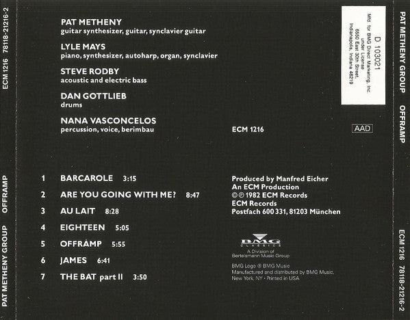 Pat Metheny Group - Offramp (CD CLUB) | Near Mint (NM) Excellent+ (EX+)