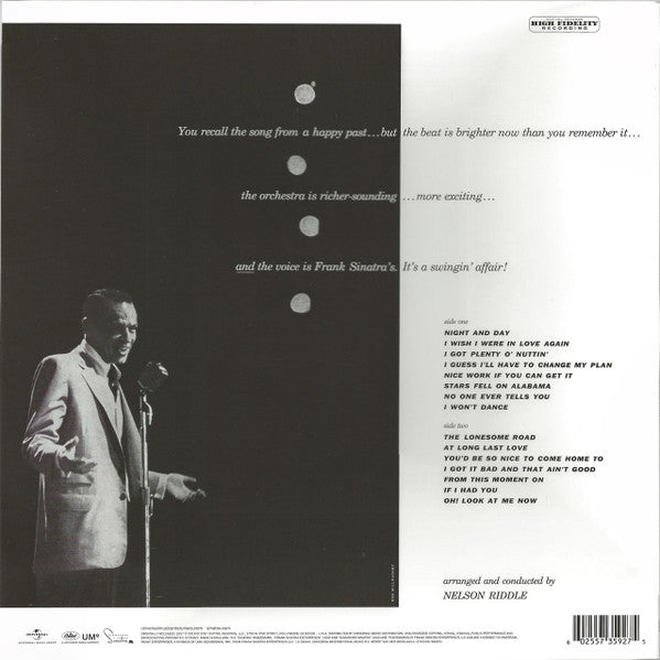Frank Sinatra - A Swingin' Affair (VINYL) | Near Mint (NM or M-) Near Mint- (NM-)