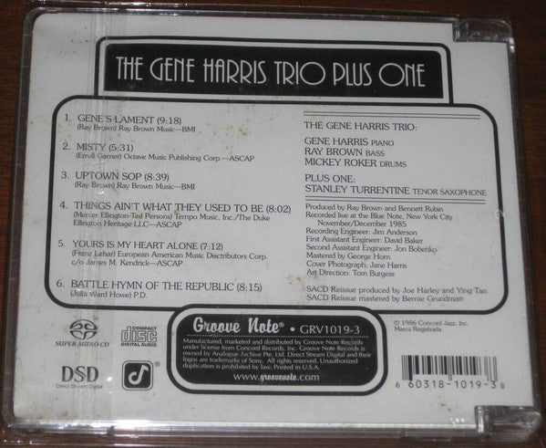The Gene Harris Trio Plus One - The Gene Harris Trio Plus One (SACD) | Near Mint (NM) Near Mint (NM)
