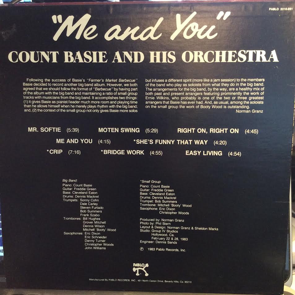 Count Basie Orchestra - Me And You (VINYL) | Near Mint (NM) Near Mint (NM)
