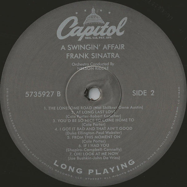 Frank Sinatra - A Swingin' Affair (VINYL) | Near Mint (NM or M-) Near Mint- (NM-)