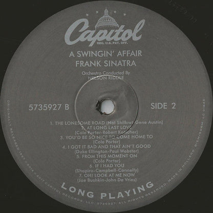 Frank Sinatra - A Swingin' Affair (VINYL) | Near Mint (NM or M-) Near Mint- (NM-)