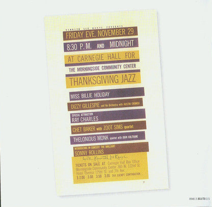 The Thelonious Monk Quartet - At Carnegie Hall (CD) | Near Mint (NM) Near Mint (NM)
