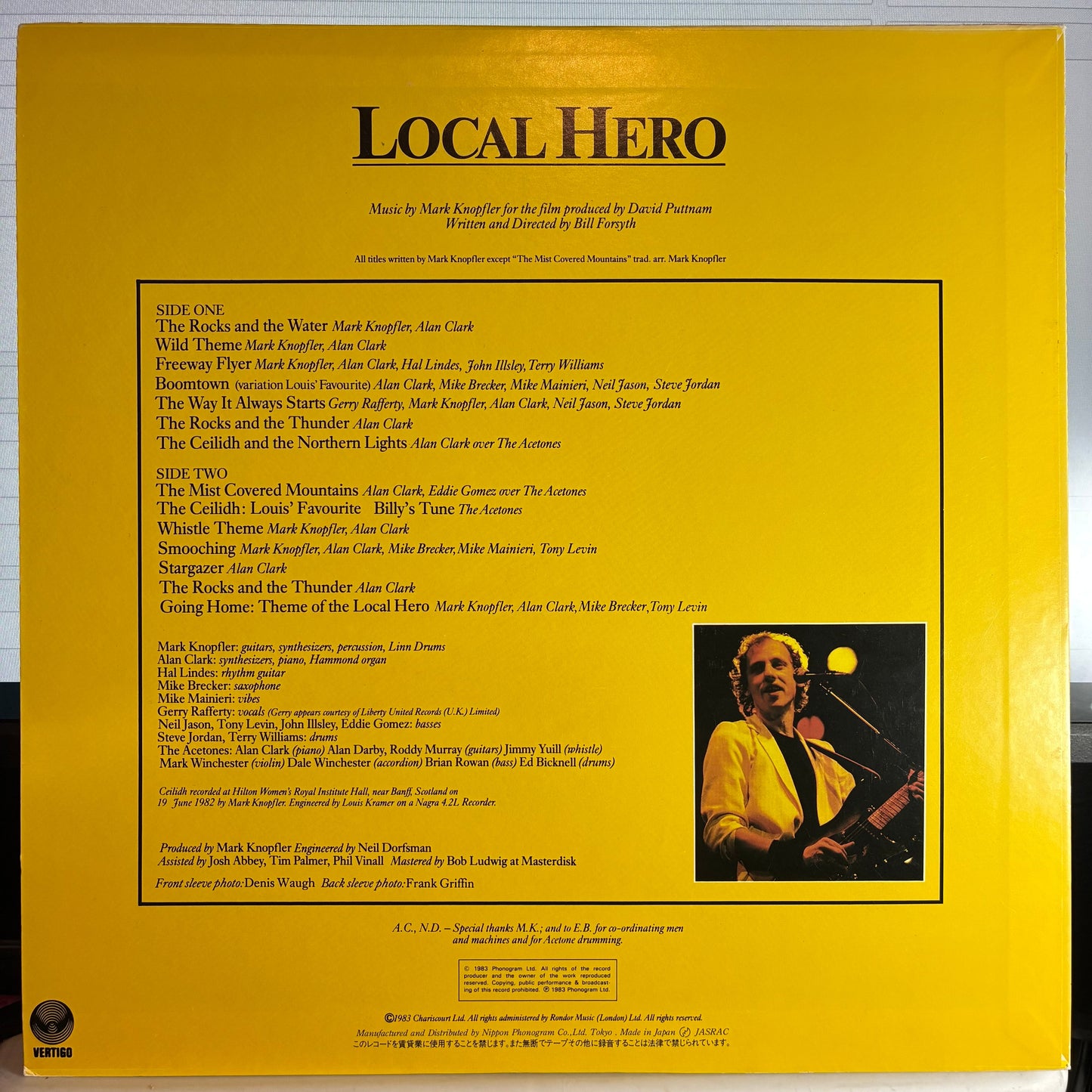 Local Hero (VINYL) | Near Mint (NM or M-) Excellent (EX)