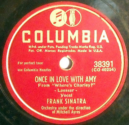 Frank Sinatra - Once In Love With Amy / Sunflower (10" 78RPM RECORD) | Near Mint (NM) Generic