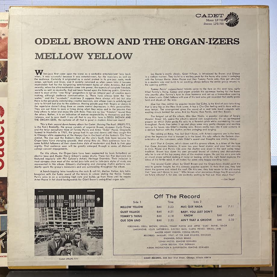 Mellow Yellow (VINYL) | Near Mint (NM) Excellent+ (EX+)