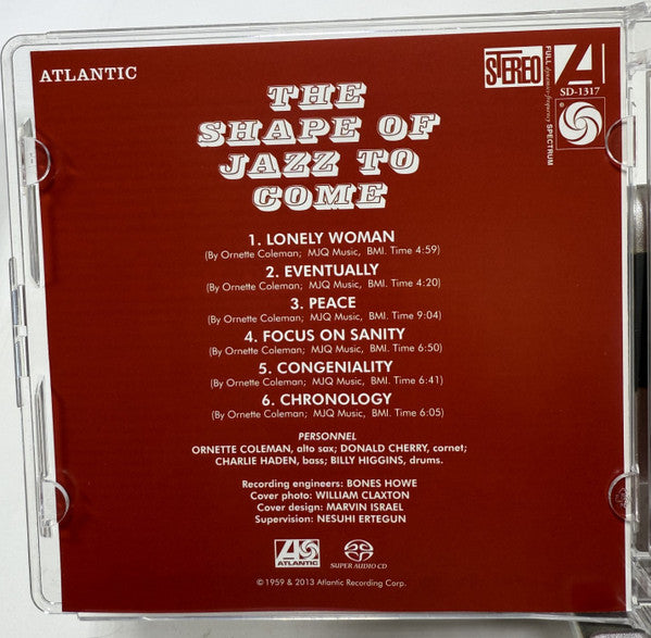 Ornette Coleman - The Shape Of Jazz To Come (SACD) | Near Mint (NM or M-)