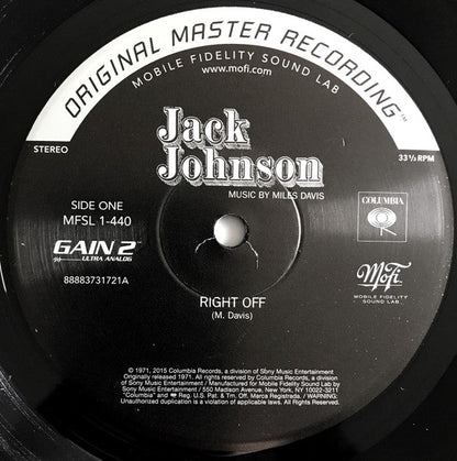 Miles Davis - Jack Johnson (Original Soundtrack Recording) (MFSL VINYL) | Near Mint (NM) Excellent+ (EX+)