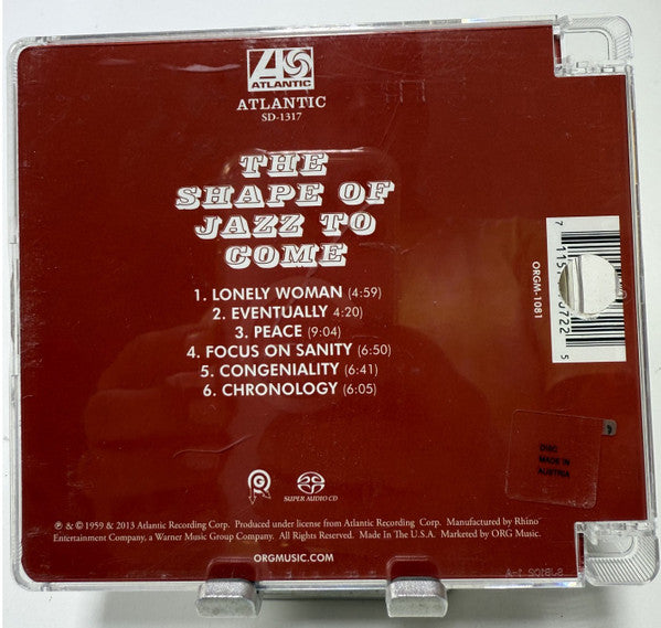 Ornette Coleman - The Shape Of Jazz To Come (SACD) | Near Mint (NM or M-)