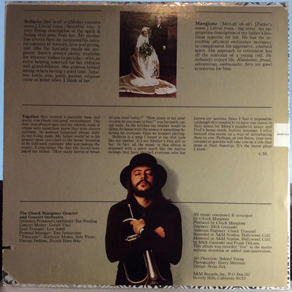 Chuck Mangione - Bellavia (VINYL) | Near Mint (NM) Near Mint- (NM-)