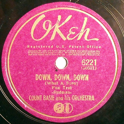 Count Basie Orchestra - You Betcha My Life / Down, Down, Down (What A Song) (10" 78RPM RECORD) | Near Mint (NM) Generic