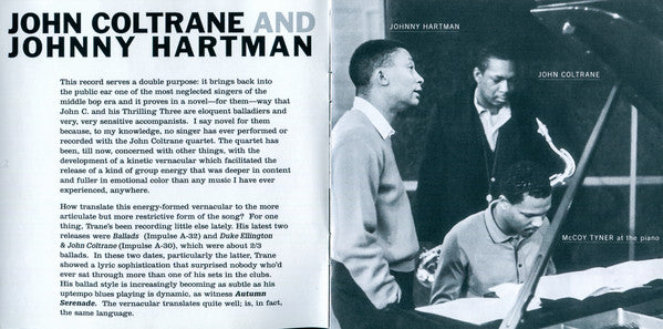 John Coltrane - John Coltrane And Johnny Hartman (SACD) | Near Mint (NM or M-) Very Good Plus (VG+)