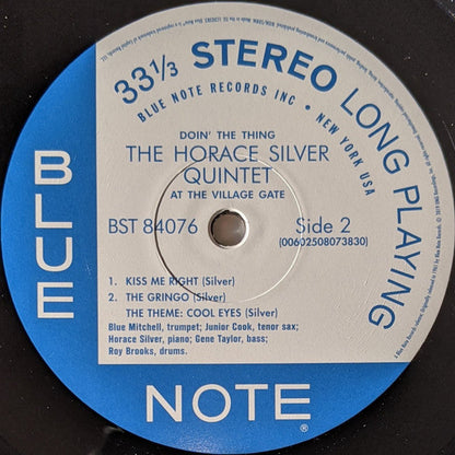 The Horace Silver Quintet - Doin' The Thing - At The Village Gate (VINYL) | Near Mint (NM or M-)