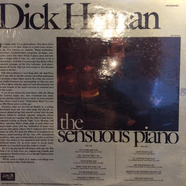 Dick Hyman - The Sensuous Piano Of Dick Hyman (VINYL) | Near Mint (NM or M-)