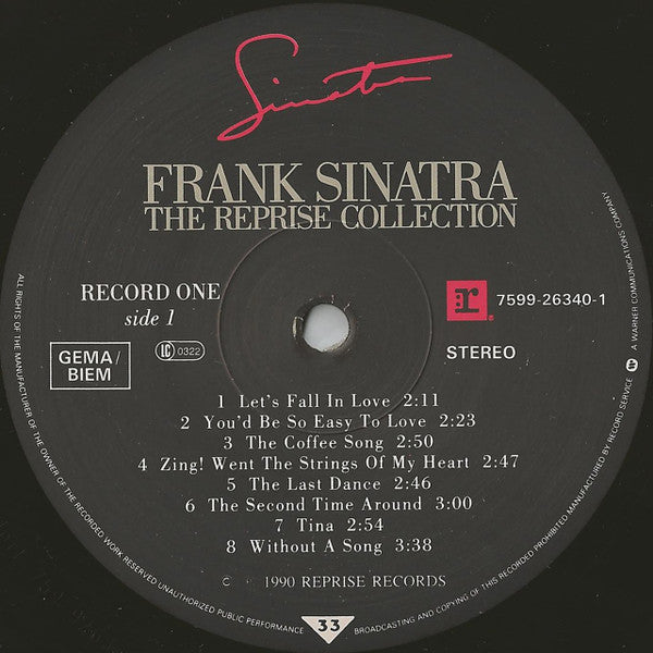 Frank Sinatra - The Reprise Collection (6xVINYL BOX) | Near Mint (NM or M-) Excellent (EX)