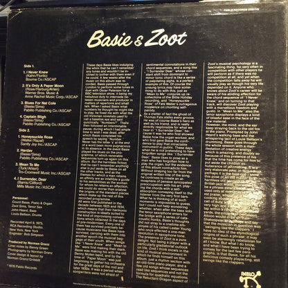 Count Basie - Basie & Zoot (VINYL) | Near Mint (NM) Good++ (G++)