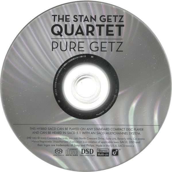 STAN GETZ QUARTET - Pure Getz (SACD) | Near Mint (NM or M-)