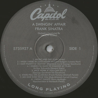 Frank Sinatra - A Swingin' Affair (VINYL) | Near Mint (NM or M-) Near Mint- (NM-)