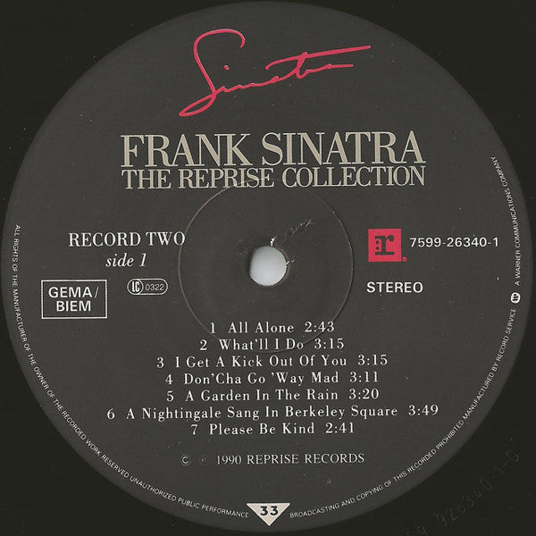 Frank Sinatra - The Reprise Collection (6xVINYL BOX) | Near Mint (NM or M-) Excellent (EX)