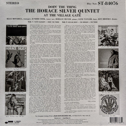 The Horace Silver Quintet - Doin' The Thing - At The Village Gate (VINYL) | Near Mint (NM or M-)