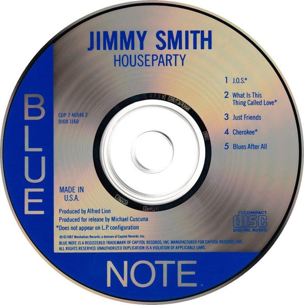 Jimmy Smith - House Party (CD) | Near Mint (NM or M-)