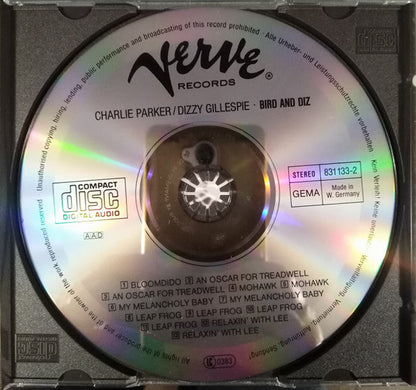 Charlie Parker - Bird And Diz (cd) | Near Mint (NM) Near Mint (NM)