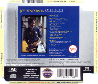 Joe Henderson - Lush Life (The Music Of Billy Strayhorn) (SACD) | Near Mint (NM or M-)