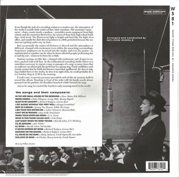 Frank Sinatra - In The Wee Small Hours (VINYL) | Near Mint (NM) Near Mint (NM)