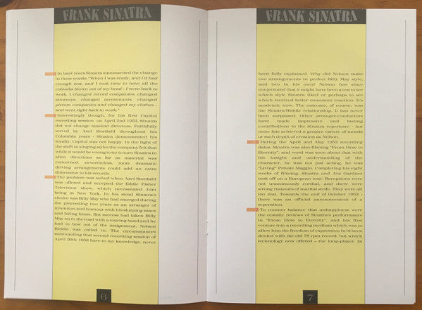 Frank Sinatra - The Capitol Years (20xVINYL BOX) | Near Mint (NM or M-) Very Good (VG)