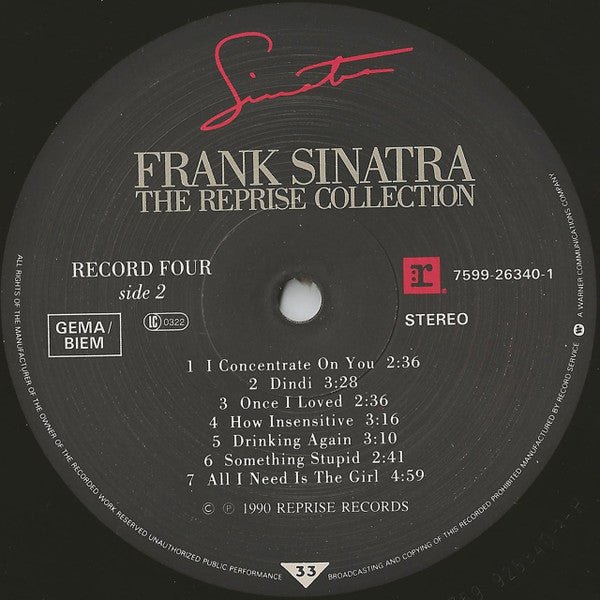 Frank Sinatra - The Reprise Collection (6xVINYL BOX) | Near Mint (NM or M-) Excellent (EX)