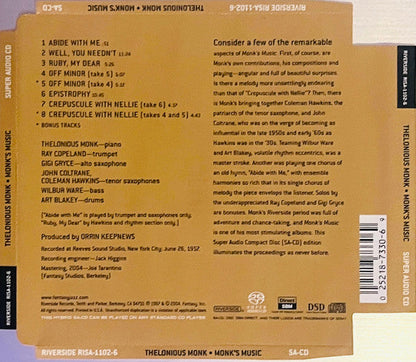 Thelonious Monk Septet - Monk's Music (SACD) | Near Mint (NM) Near Mint (NM)
