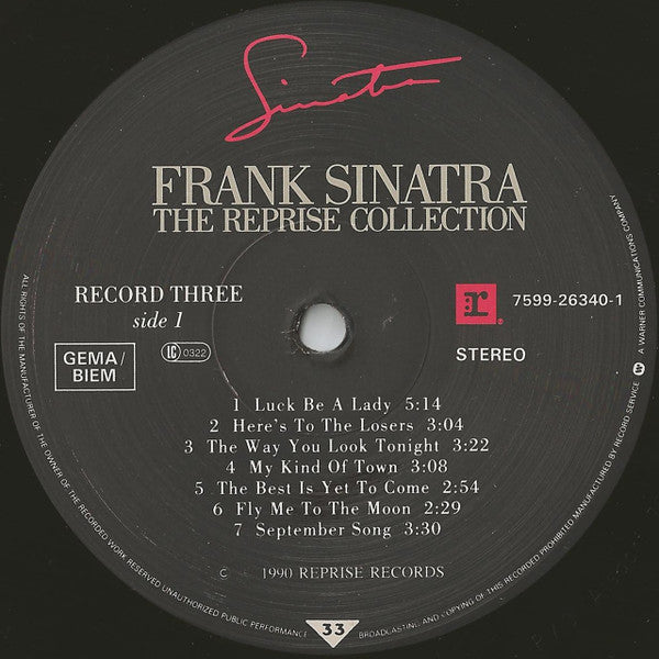 Frank Sinatra - The Reprise Collection (6xVINYL BOX) | Near Mint (NM or M-) Excellent (EX)