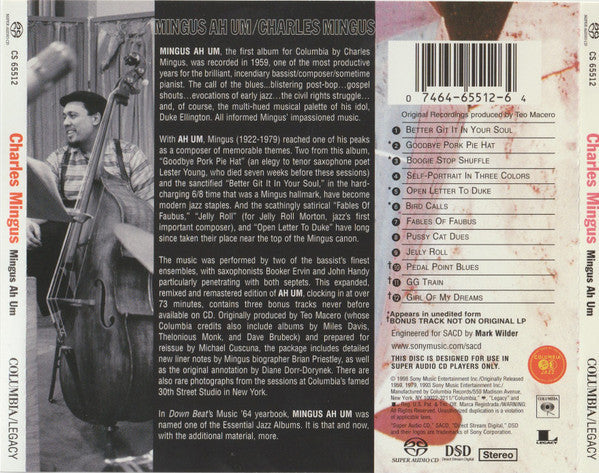 Charles Mingus - Mingus Ah Um (SACD) | Near Mint (NM or M-)