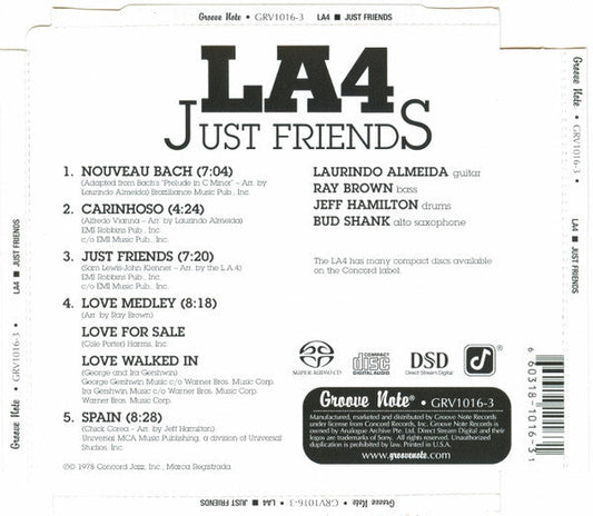 LA4 - Just Friends (SACD) | Near Mint (NM) Excellent+ (EX+)