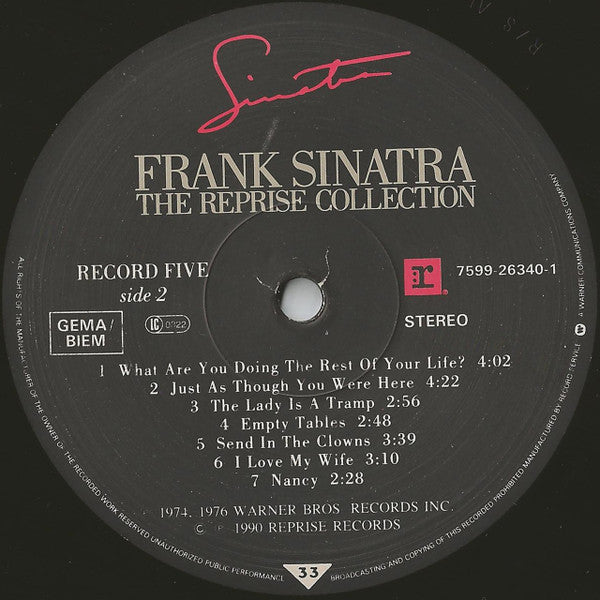 Frank Sinatra - The Reprise Collection (6xVINYL BOX) | Near Mint (NM or M-) Excellent (EX)