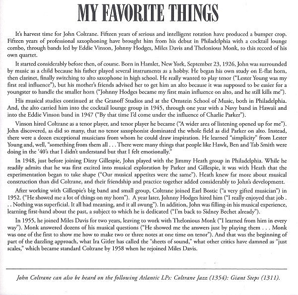 John Coltrane - My Favorite Things (SACD) | Near Mint (NM or M-)