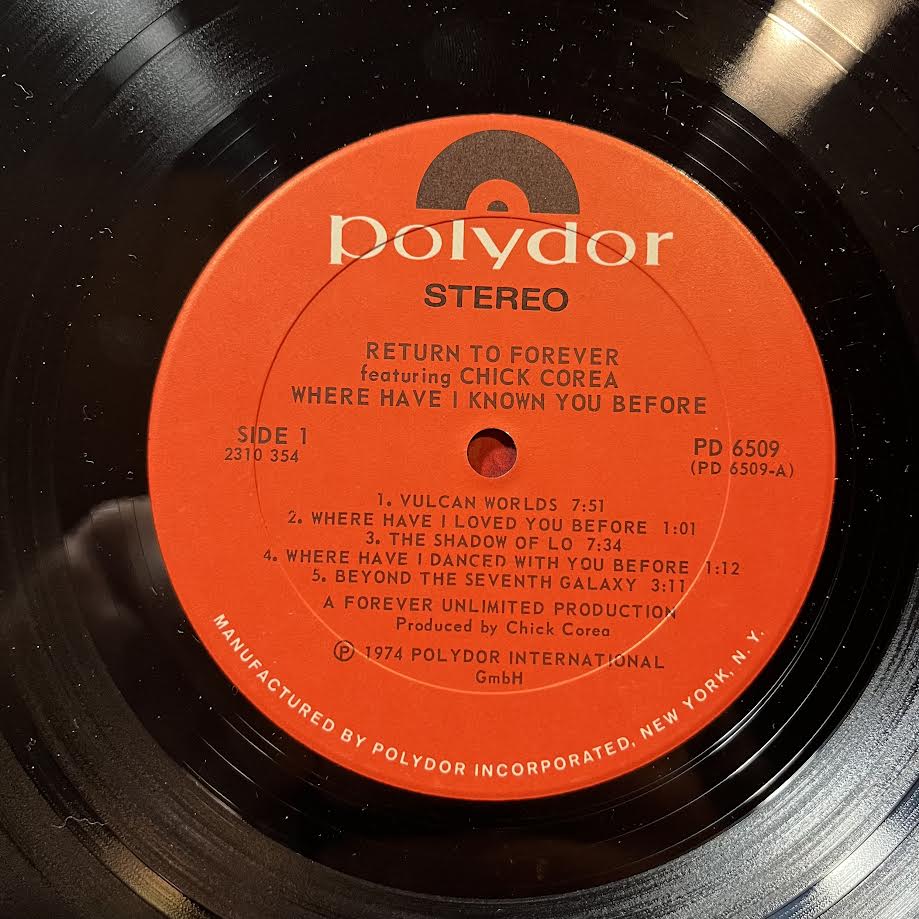 Return To Forever - Where Have I Known You Before (VINYL) | Near Mint (NM) Very Good Plus (VG+)