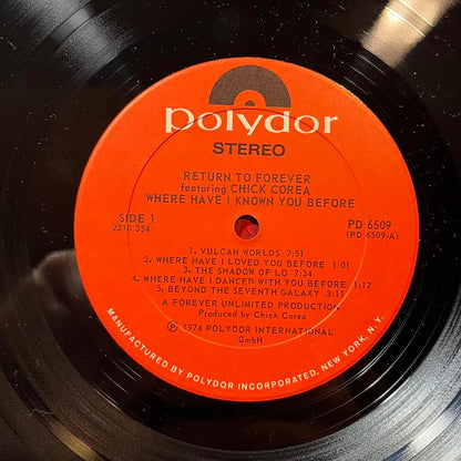 Return To Forever - Where Have I Known You Before (VINYL) | Near Mint (NM) Very Good Plus (VG+)