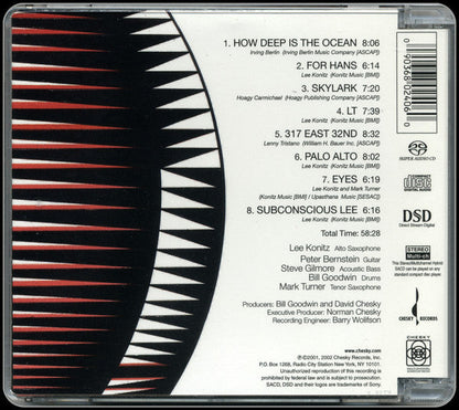 Lee Konitz - Parallels (SACD) | Near Mint (NM) Excellent+ (EX+)