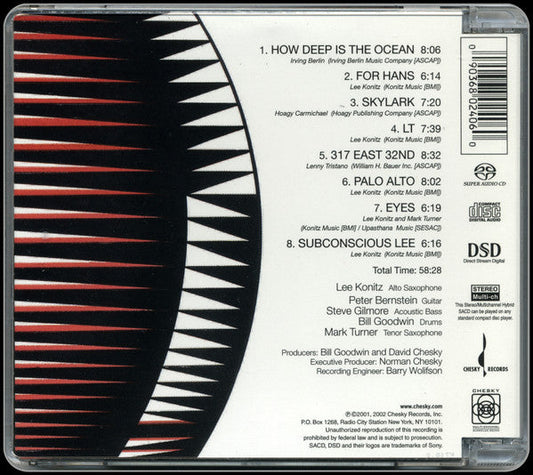Lee Konitz - Parallels (SACD) | Near Mint (NM) Excellent+ (EX+)