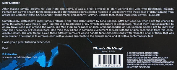 DJ Maestro - Little Girl Blue (Remixed) (2xVINYL) | Near Mint (NM) Near Mint (NM)
