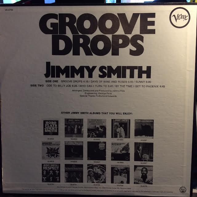 Jimmy Smith - Groove Drops (VINYL) | Near Mint (NM or M-) Near Mint- (NM-)