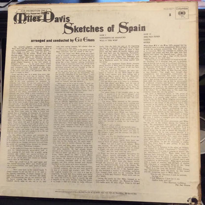 Miles Davis - Sketches Of Spain (VINYL) | Near Mint (NM) Very Good Plus (VG+)