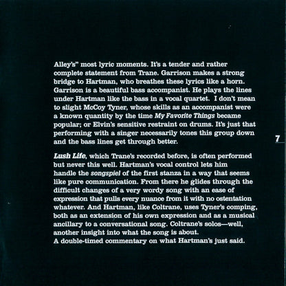John Coltrane - John Coltrane And Johnny Hartman (SACD) | Near Mint (NM or M-) Very Good Plus (VG+)